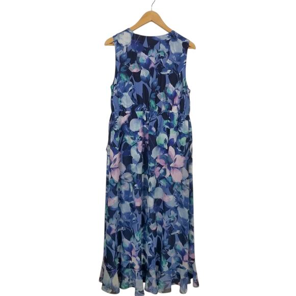 Soft Surroundings NWT Women's Ashlyn Maxi Dress Purple Floral Size Medium - Picture 3 of 9